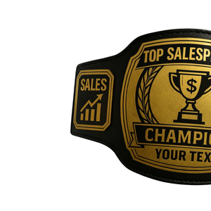 Cinturón de Campeonato Personalizable para el Mejor Vendedor, Premio de Ventas Personalizado, Diseños de Trofeos Resistentes - Product Image 3