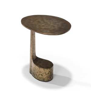 Innovadora mesa auxiliar de metal que combina funcionalidad y arte, elección perfecta para hogares urbanos con estilo. - Product Image 2