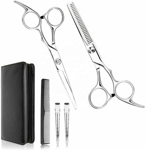 Professional Adjustable Straight Stainless Steel Blunt Right-Handed 32 Teeth Medium Handle Hair Cutting Thinning Scissors - Product Image 4