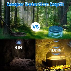 Detector de Metales Profesional, Totalmente Metálico, para Adultos y Principiantes, Bobina Impermeable de 10.04 Pulgadas, Pantalla LCD, Detector de Metales Industrial para Oro - Product Image 2