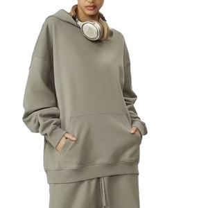 Sweat 100% coton de haute qualité pour hommes veste décontractée à capuche surdimensionnée lourde avec sweat à capuche imprimé personnalisé - Product Image 3