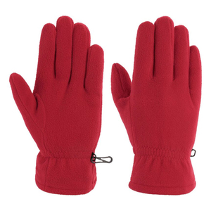 Gants thermiques rouges en polaire, longueur poignet, en polyester et coton, décontractés, pour l'extérieur, l'hiver, le cyclisme, compatibles écran tactile, séchage rapide - Product Image 5