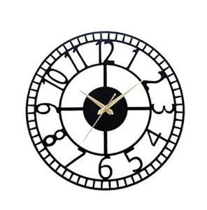 Manufacturer Black Metal Wall <b>Clock</b> Indian High Selling Wall <b>Clock</b> Decorative High Demanding Item Metal Wall <b>Clock</b> - Product Image 3