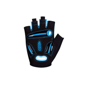 Gants de cyclisme sans doigts noirs et bleus, respirants, demi-doigts, pour hommes et femmes, ajustement universel - Product Image 4