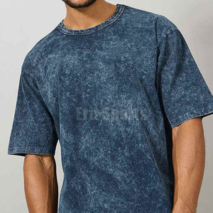เสื้อยืดผู้ชายสไตล์โมเดิร์น ล้างสีแบบแอซิด ผ้าฝ้ายแท้ 100% ทรงปกติ สำหรับการแต่งกายประจำวันและตู้เสื้อผ้าลำลอง - Product Image 5