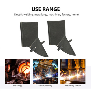 Guêtres de soudeur en cuir de vachette pleine fleur sur mesure, résistantes à l'abrasion, imperméables, protection de niveau élevé, pour la lutte contre les incendies - Product Image 5