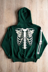 Sudadera con Capucha Unisex de Estilo Gótico, Impresión Digital Personalizada, Corte Regular, Tejido de Punto de Otoño, Poliéster/Algodón, Transpirable por Delante - Product Image 2