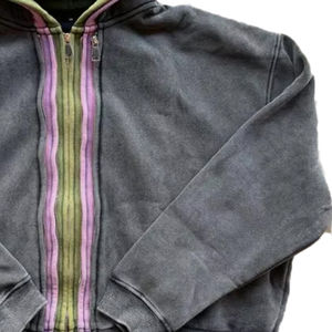 Sweat à capuche zippé personnalisé avec logo, hiver, 100% coton, triple couche de polaire, respirant, séchage rapide, coupe courte pour homme - Product Image 2