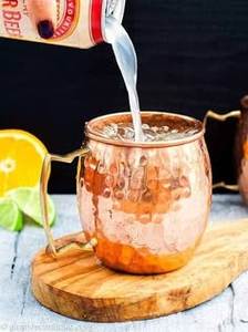 Hammered copper <b>mug</b> set diamond ridge beverage cups reusable premium cocktail serving metal <b>mugs</b> durable - Product Image 2