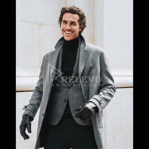 ถุงมือหนังแกะหรูหราพร้อมโลโก้สั่งทำพิเศษ  ขอบขนสุนัขจิ้งจอกแท้  แบรนด์ส่วนตัว ถุงมือหนัง Nappa อุ่นสบายสำหรับฤดูหนาวสำหรับผู้หญิง - Product Image 5