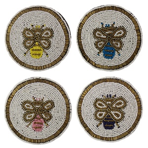 Wholesale Supply Artisan Crafted <b>Beaded</b> Table <b>Coaster</b> Elegant Handmade <b>Coasters</b> Available In Bulk Quantity - Product Image 4