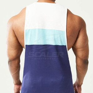 Training Essential <b>Men</b> Gym <b>Singlet</b> Sleeveless Quick Dry Breathable Polyester/Cotton <b>for</b> Weightlifting Cardio Fitness Running - Product Image 2