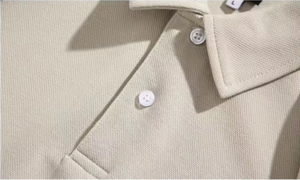 Polo de Algodón de Color Sólido para Hombre, Talla Grande, Manga Corta, Estilo Oxford Informal, Blanco, Azul Marino, Beige, Negro - Product Image 6