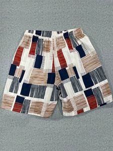 Square Splicing Pattern Beach Shorts <b>Men</b> Colorful Plaid 3D Print Short Pants Summer Hawaiian Casual Sports Quick Dry Swim <b>Trunks</b> - Product Image 5