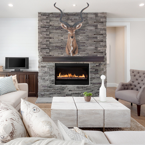 Anne Home - Escultura Decorativa de Pared con Cabeza de Antílope para Sala de Estar, Arte de Pared, Decoración del Hogar, 22.86Lx33.02Wx83.82H cm - Product Image 6