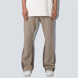 Premium Quality Cotton Fleece Fabric Made <b>Flare</b> Pants & <b>Trousers</b> Windproof Outdoor Fashion Wear Loose Fit <b>Flare</b> Sweatpants - Product Image 3