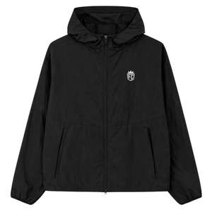 Ensemble veste coupe-vent et short translucide noir pour homme, veste légère à capuche avec taille élastique, mode outdoor - Product Image 1