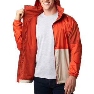 Chaqueta de Lluvia de Nailon Personalizada Más Vendida para Hombre, Chaquetas Ligeras Impermeables con Cierre de Cremallera para la Temporada de Invierno - Product Image 3