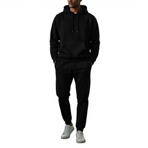 กางเกงวอร์มผ้าฝ้ายสีดำสำหรับผู้ชาย เอวสูง ยางยืดตรงเอว ทรงลำลอง มีกระเป๋าข้าง น้ำหนักเบา ผ้าถัก แห้งเร็ว สไตล์ไฮสตรีท - Product Image 5