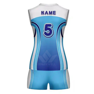 เสื้อกล้ามวอลเลย์บอลหญิงแบบซับลิเมชั่น ระบายเหงื่อได้ดี ผลิตจากโพลีเอสเตอร์ ดีไซน์ไล่เฉดสี  รับสกรีนชื่อและหมายเลข สำหรับผู้ใหญ่ ทีม - Product Image 3