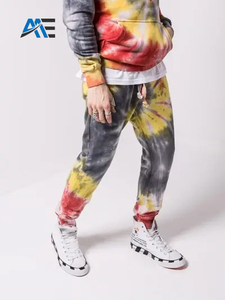 Custom <b>Tie</b> <b>Dye</b> Tracksuit <b>Set</b> Custom Hoodie Jogger Pants Streetwear Sportswear Two Piece Outfit Wholesale Clothing Supplier - Product Image 2