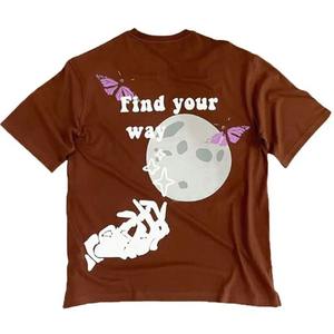 เสื้อยืดผู้ชายขนาดใหญ่แบบฮิปฮอปผ้าฝ้าย100% พิมพ์ลาย3D โลโก้ได้ตามที่ต้องการ - Product Image 4