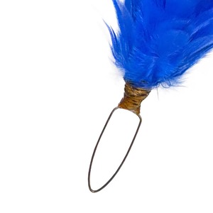 Banda de plumas de terciopelo azul teñida al por mayor con efecto de piel sintética |   Gorro Escocés con Plumas para Decoración del Hogar, Unisex, para las Cuatro Estaciones - Product Image 6