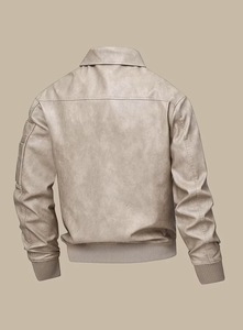 OEM Custom Man Button up Collar Suede Flight & Bomber Zip up Regular Fit Winter Jackets Waterproof Breathable Windproof - Product Image 5
