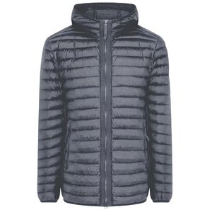 <b>Men's</b> Puffer <b>Jacket</b> <b>Black</b> Hooded Quilted Winter Coat <b>Lightweight</b> Warm Outerwear Full Zip Casual Outdoor Fashion <b>Jacket</b> Wholesale - Product Image 1