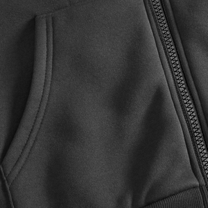 Nouvelle collection Automne/Hiver 2025 : Ensemble deux pièces de sweats à capuche délavés, personnalisés, à manches à bords effilochés, 100% Coton, pour Hommes et Femmes - Product Image 3