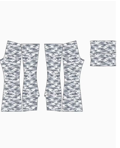 High Waist <b>Camouflage</b> Flare Pants Women's Sporty Yoga Pants Full Length Elastic Waist Printed Activewear Bottoms Summer Style - Product Image 5