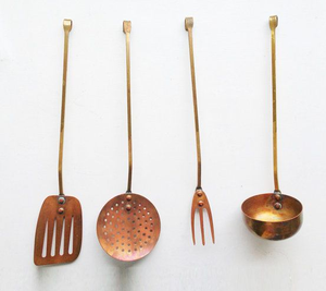 Copper Cooking Spoon <b>Kitchen</b> <b>Tools</b> And <b>Gadgets</b> Turner Rose Gold Color Cooking Utensil - Product Image 4