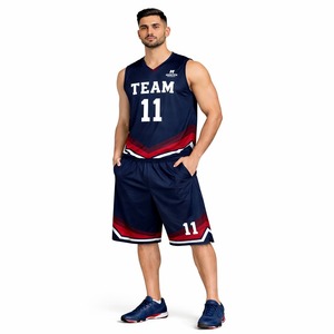 Uniforme de Baloncesto de Alta Calidad, Personalizado, 100% Poliéster, Transpirable, Absorbente de Humedad, Uniforme de Baloncesto Unisex para Ropa Deportiva - Product Image 2
