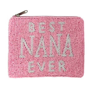 Regalo para el Día de la Madre, Monedero con Cuentas para Mamá, Monedero con Corazón Rosa Plateado, Monedero Pequeño con Cierre para Mamá Primeriza, Monedero Pequeño con Cierre para Baby Shower, Venta al por Mayor - Product Image 6