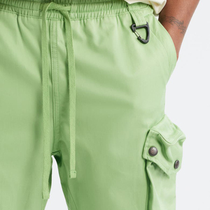 Pantalon cargo jogger léger de haute qualité 100 % coton, pantalon de survêtement ample et empilé en toile personnalisé, décontracté, 8 poches - Product Image 5