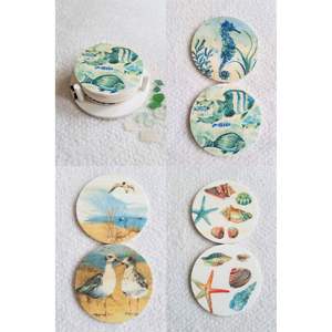 Sous-verres imprimés en MDF élégants, résistants aux rayures, revêtement émaillé, protection de table pour la maison, la cuisine, la salle à manger, la décoration du café - Product Image 3