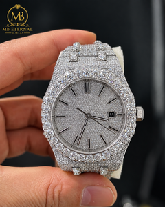Montre bracelet MB ETERNAL Diamond, alliage, acier inoxydable, quartz analogique, boucle à fermoir, unisexe, luxe, bracelet 26 mm - Product Image 1