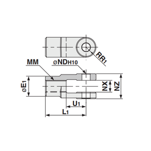 SMC Pneumatics Tipo Y Junta de doble nudillo Parte neumática de la Y-03M - Product Image 2