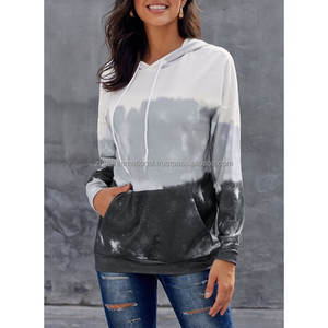 Sudaderas con Capucha Personalizadas 100% Algodón, Unisex, Lisas, con Estampado Tie Dye, Manga Larga, Cordón Ajustable, Bolsillos Bordados - Product Image 2