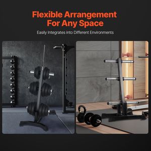 Custom Wood L-Frame Weight <b>Plate</b> Tree <b>Rack</b> 2-Inch Standard Weight <b>Plates</b> 1000 Lbs Load Capacity for Weighing - Product Image 6