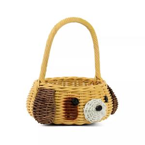 Cesta de almacenamiento de ratán con forma de oso y asa, cestas para niños, precio económico, artículos para la Pascua. - Product Image 3