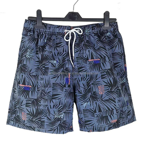 Custom Logo <b>Men's</b> Knee Solid Beach Swim Shorts <b>Trunks</b> Surf Bathing Silk Screen Printed High Street Style Quick Dry Eco-Friendly - Product Image 4
