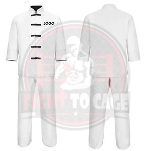 ชุดยูนิฟอร์มกังฟูศิลปะการต่อสู้สีขาว ผลิตในปากีสถาน คุณภาพสูง บริการ OEM ระบายอากาศได้ดี ผลิตจากโพลีเอสเตอร์ 100% สำหรับผู้ใหญ่ทุกเพศ - Product Image 5