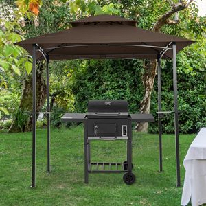 Tenda da barbecue a doppio piano 8x5 piedi copertura superiore griglia Gazebo sostituzione tettoia e Pergola - Product Image 2