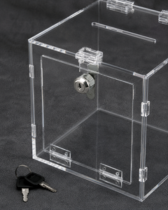 Caja de Donaciones Rectangular de Acrílico Segura y Multifuncional con Cerradura, Diseño Elegante para Eventos y Recaudaciones de Fondos, Precio de Fábrica 2026 - Product Image 6