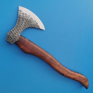 Carbon Steel Hatchet <b>Axe</b> with <b>Wood</b> Handle Compact Outdoor Camping Tool for Bushcraft Hiking <b>Wood</b> Chopping and General Outdoor - Product Image 3