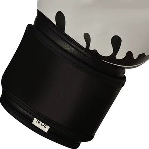 Gants de boxe haut de gamme en cuir, design Splash, pour entraînement, arts martiaux professionnels, sparring et Muay Thai - Product Image 3
