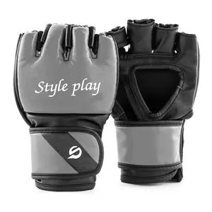 Guantes de MMA Ares Grises para Entrenamiento de Artes Marciales, Sparring, Boxeo y Combate - Product Image 1