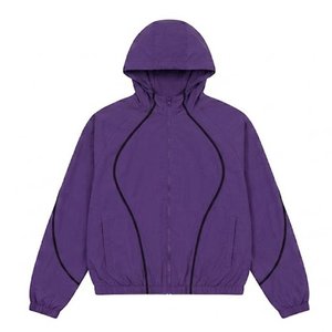 Vestes coupe-vent en nylon pour hommes, mode, légères, décontractées, avec capuche et shorts, résistantes à l'eau, vente en gros, logo de marque personnalisé, haute qualité - Product Image 2
