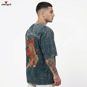 Streetwear Breathable 100% Cotton Winter High Quality Acid Wash T <b>Shirt</b> <b>for</b> <b>Men</b> Fitness & Casual Wear Comfortable T-<b>shirt</b> - Product Image 5